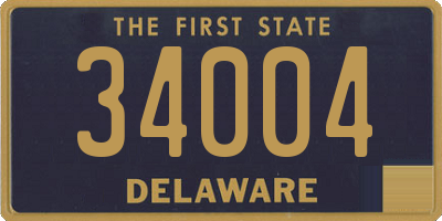 DE license plate 34004