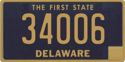 DE license plate 34006