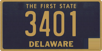 DE license plate 3401