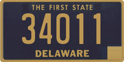 DE license plate 34011