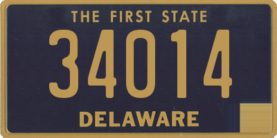 DE license plate 34014