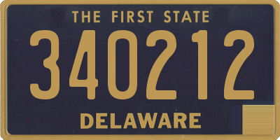 DE license plate 340212