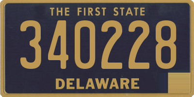 DE license plate 340228
