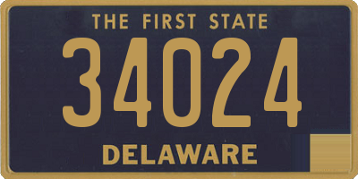 DE license plate 34024