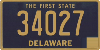 DE license plate 34027