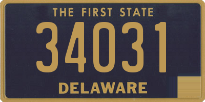 DE license plate 34031