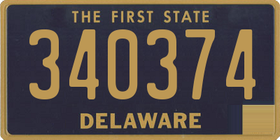 DE license plate 340374
