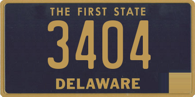 DE license plate 3404
