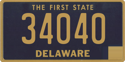 DE license plate 34040