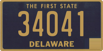 DE license plate 34041