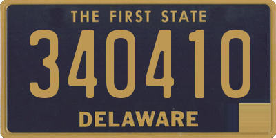 DE license plate 340410
