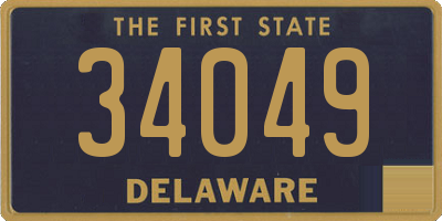 DE license plate 34049