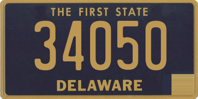 DE license plate 34050