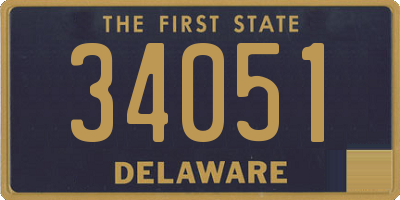 DE license plate 34051