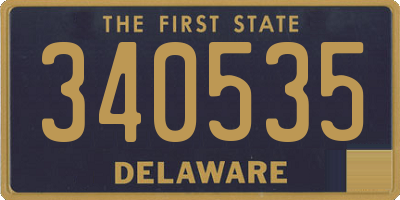 DE license plate 340535