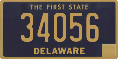 DE license plate 34056