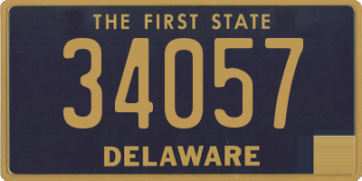 DE license plate 34057