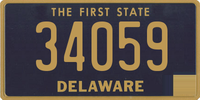 DE license plate 34059