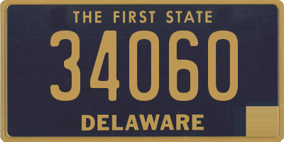 DE license plate 34060