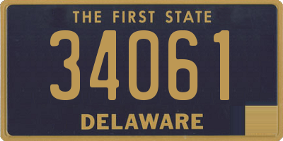 DE license plate 34061