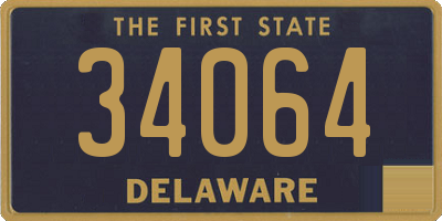 DE license plate 34064