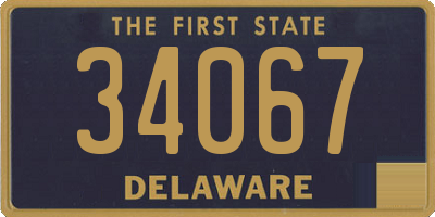 DE license plate 34067