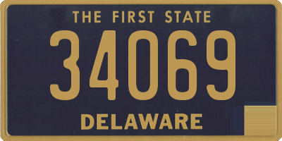 DE license plate 34069