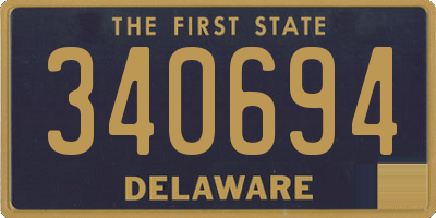 DE license plate 340694