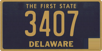 DE license plate 3407