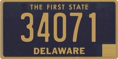 DE license plate 34071