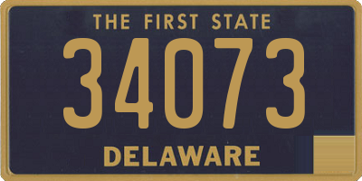 DE license plate 34073