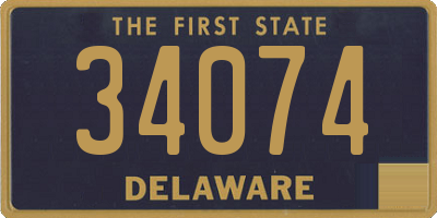 DE license plate 34074