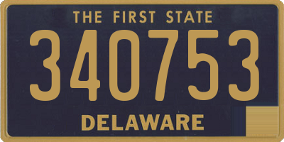 DE license plate 340753