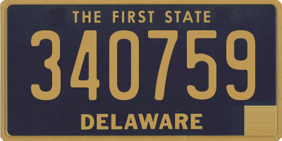 DE license plate 340759