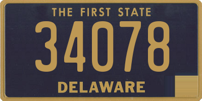 DE license plate 34078