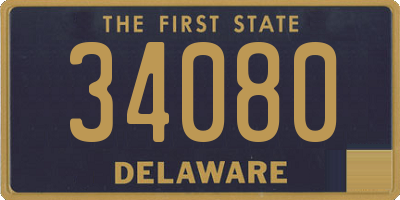 DE license plate 34080
