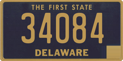 DE license plate 34084