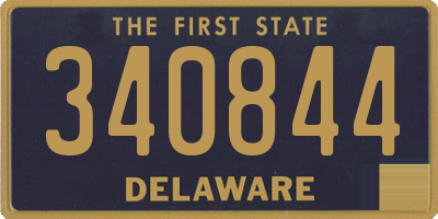 DE license plate 340844