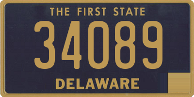 DE license plate 34089