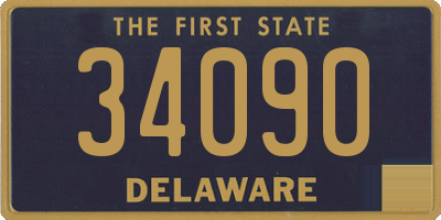 DE license plate 34090