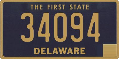 DE license plate 34094