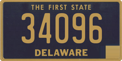 DE license plate 34096