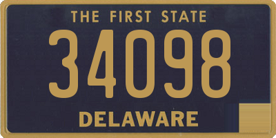 DE license plate 34098