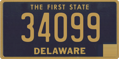 DE license plate 34099