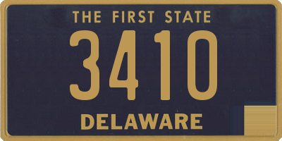 DE license plate 3410