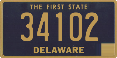 DE license plate 34102