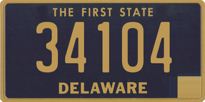 DE license plate 34104