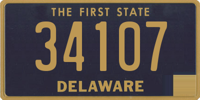 DE license plate 34107