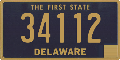 DE license plate 34112