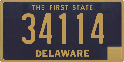 DE license plate 34114